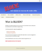 Oude startpagina BLOEM!